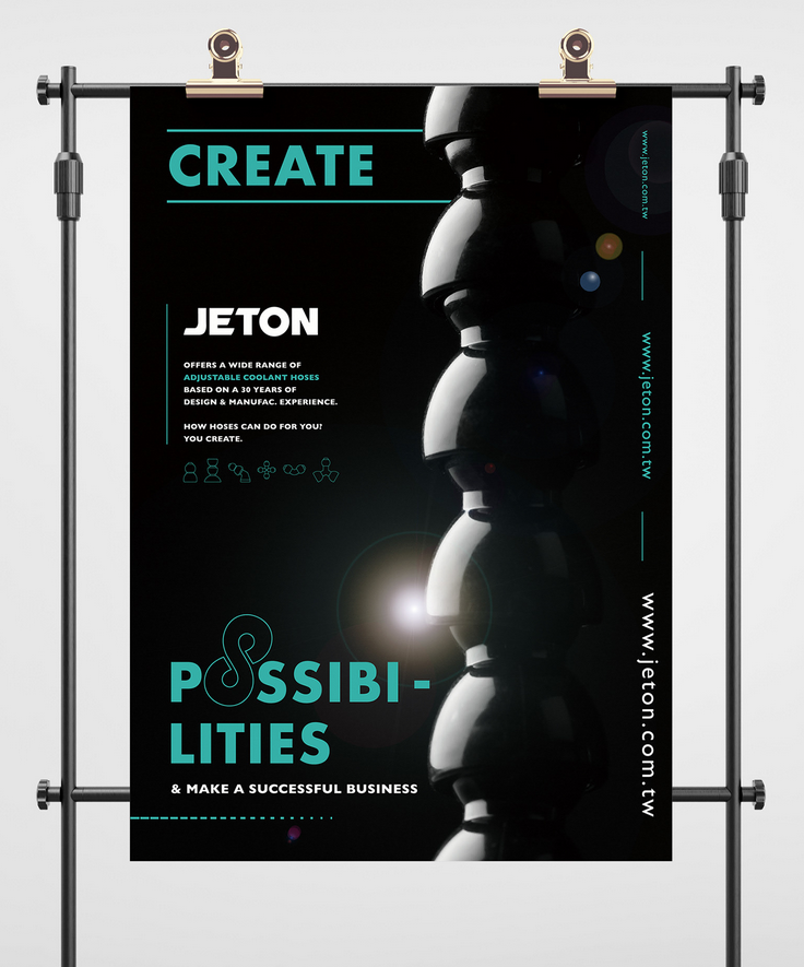 Офіційний постер Jeton, що підтверджує промислове походження Oways